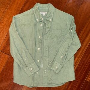 Crewcuts Light Olive Green Button-Down Shirt